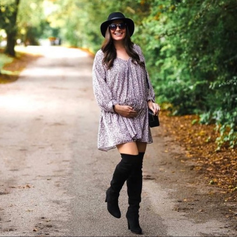 Cute Boho Floral Raglan sleeved DRESS - NWT H&M flowy oversized
